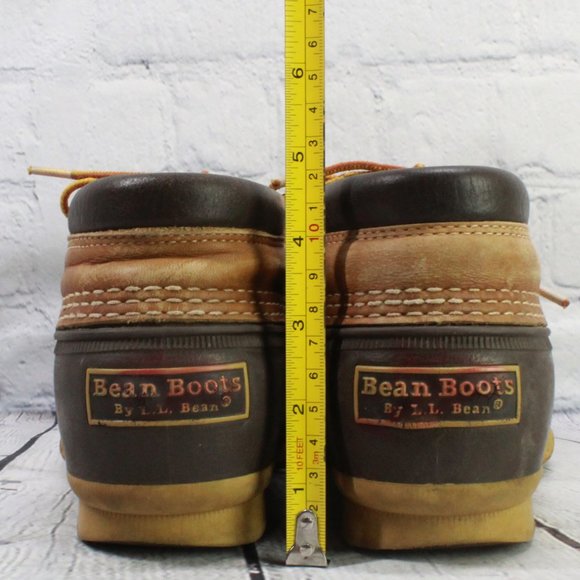 LL BEAN Gumshoe Padded Ankle Duck Bean Boots Sz 9 - Picture 7 of 9
